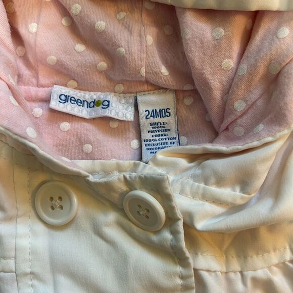 Greendog white jacket. Size 24 mo - Picture 3 of 4